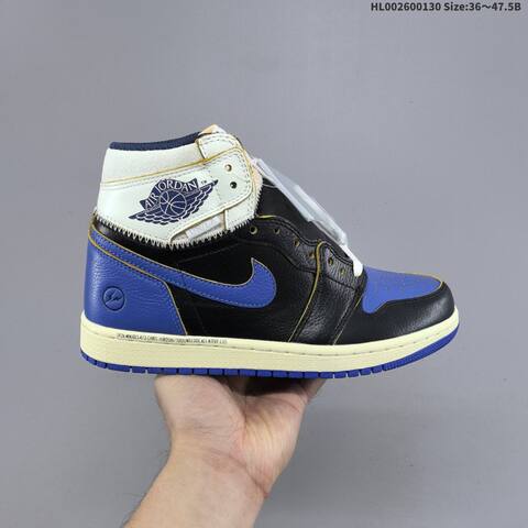 Union LA x Fragment Design x Air Jordan 1 Retro High OG Sport Royal A Lifestyle (BS-66758)