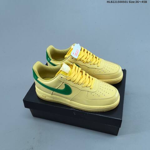 Nike Air Force 1 07 LV8 IO4489-700 Yellow Green Gum EU 36-45 Sneaker - Unisex (BS-60546)