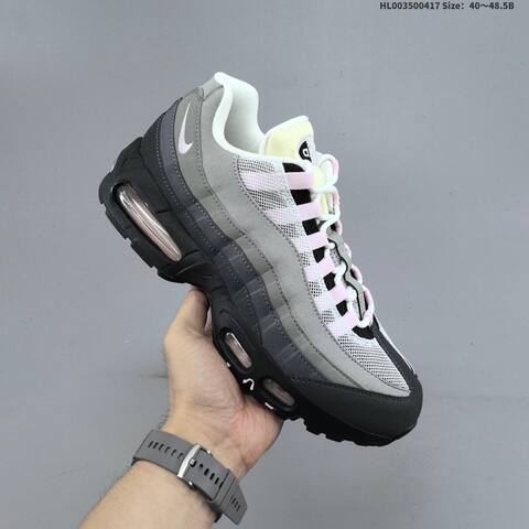 Nike Air Max 95 OG Pink Foam Black Grey Pink White Cream EU 40 To 48 5 Running Shoe - Men's (BS-60686)
