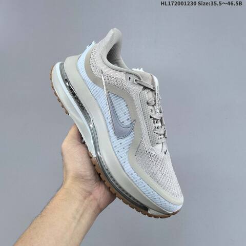 Nike Air Zoom Pegasus Premium Light Grey Silver White Brown EU 35 5-46 5 Running Shoe - Unisex (BS-62317)