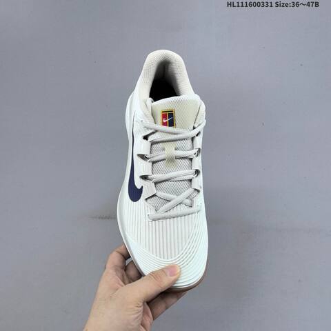 Nike Zoom Vapor 12 HC PRM Light Bone Navy Blue White Gum Brown EU 36-47 Tennis Shoe - Unisex (BS-61002)
