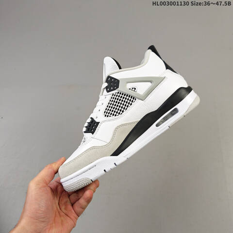 Air Jordan 4 Retro Military Black AIR JORDAN 4 Aj4 Lifestyle (BS-67600)