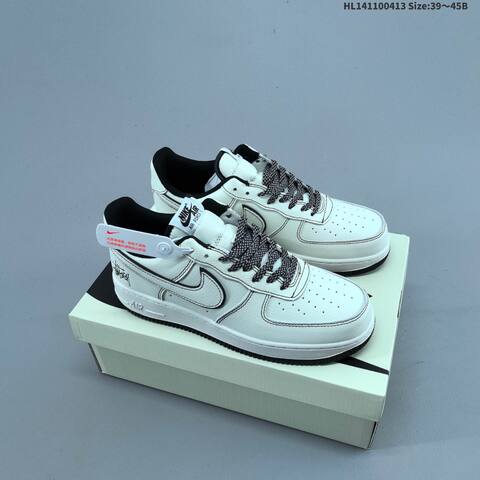 Nike Air Force 1 07 Stussy Off White Black Navy Blue EU 39-45 Sneaker - Unisex (BS-60759)