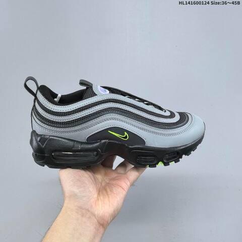 Nike Air Max 95 97 Oregon Ducks Black Neon Green Grey EU 36 45 Sneaker EU 36-45 - Unisex (BS-61793)