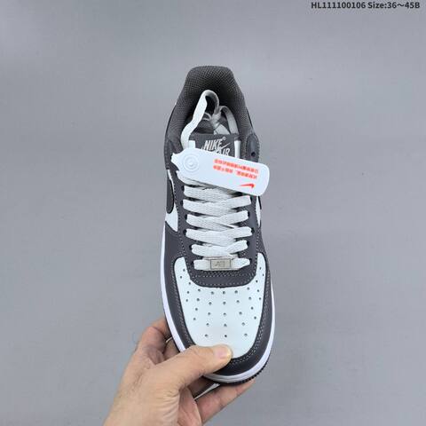 Nike Air Force 1 07 Dark Grey White Black EU 36-45 Sneaker - Unisex (BS-62213)