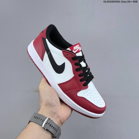 Air Jordan 1 Low OG Black Muslin Varsity Red Replica AIR JORDAN 1 Aj1 Lifestyle (BS-66369)