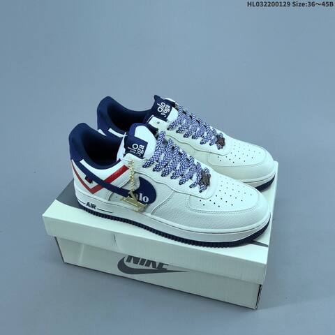Nike Air Force 1 07 LV8 Navy Blue White EU 36-45 Sneaker - Unisex (BS-61665)