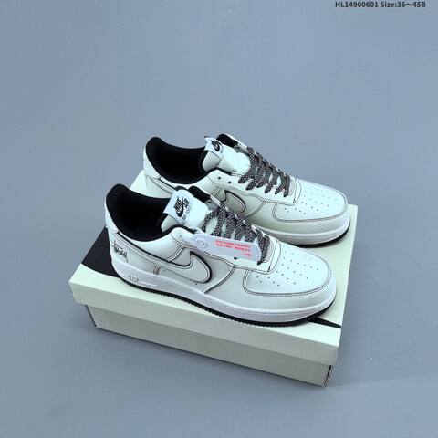 Nike Air Force 1 Low Stussy Off White Navy Black EU 36-45 Sneaker - Unisex (BS-60019)