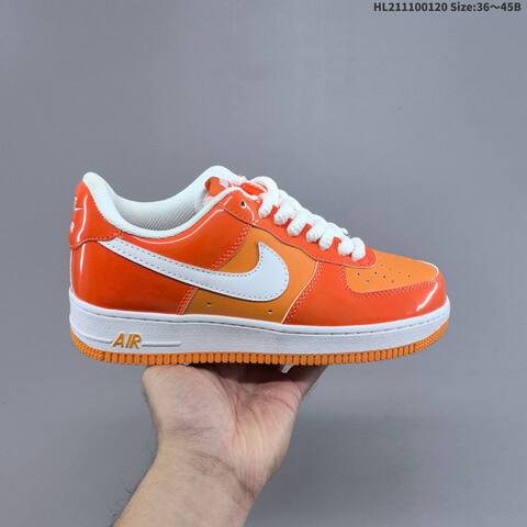 Nike Air Force 1 Low White Green Orange EU 36-45 Sneaker - Unisex (BS-61878)