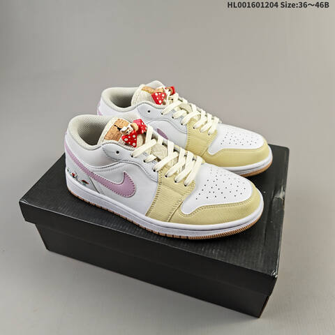Air Jordan 1 Low Mushroom AIR JORDAN 1 Aj1 Lifestyle (BS-67538)