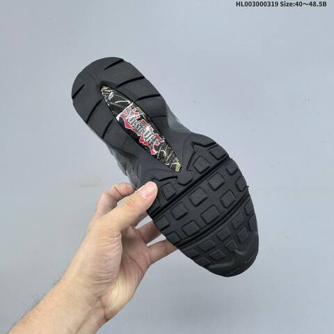 Nike Air Max 95 Yu Gi Oh Jonouchi White Black Silver Grey EU 40 To 48 5 Sneaker - Men's (BS-61253)