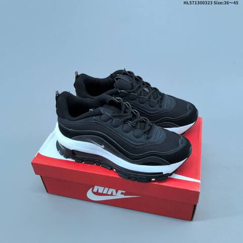 Nike Air Max 97 White Black Blue EU 36-45 Running Shoe - Unisex (BS-61177)