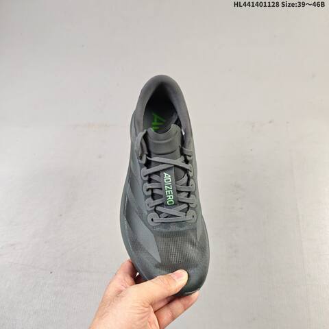 Adidas Adizero Evo SL Dark Grey Black Neon Green EU 39-46 Running Shoe - Unisex (BS-65409)