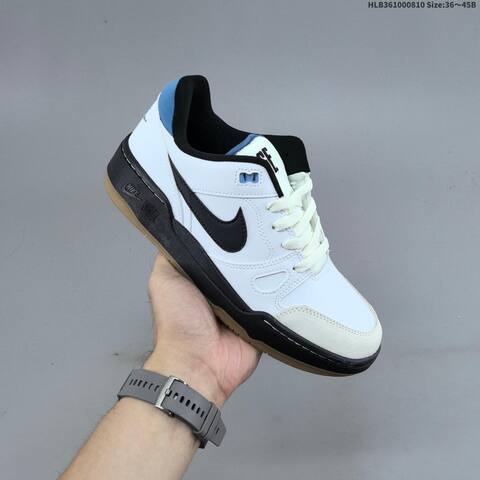 Nike Full Force Lo White Cream Brown Blue Black EU 36-45 Skate Shoe - Unisex (BS-59885)