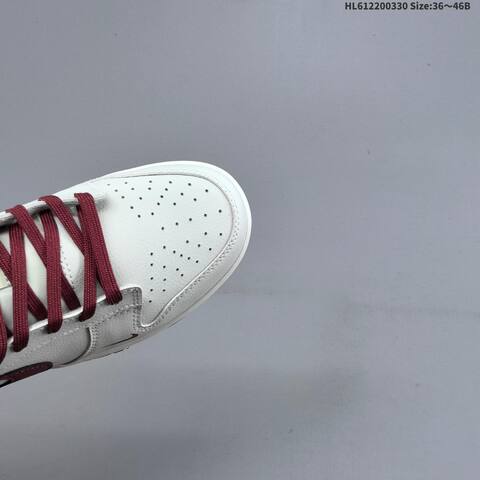 Nike Dunk Low Victory Sail Dark Red White EU 36-46 Skate Shoe - Unisex (BS-61037)