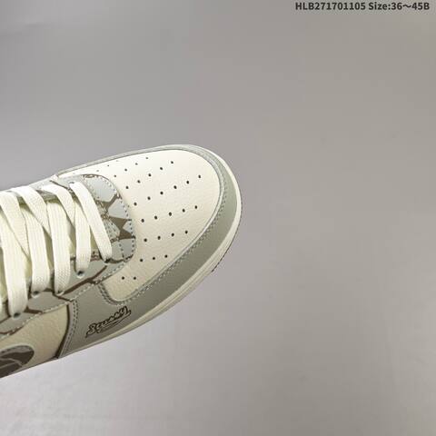 Nike Air Force 1 07 XJ9168 004 Light Grey Off White Brown White EU 36 45 Sneaker EU 36-45 - Unisex (BS-63882)