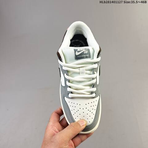 Nike SB Dunk Low Off White Grey Brown Pink EU 35 5-46 Skate Shoe - Unisex (BS-63011)