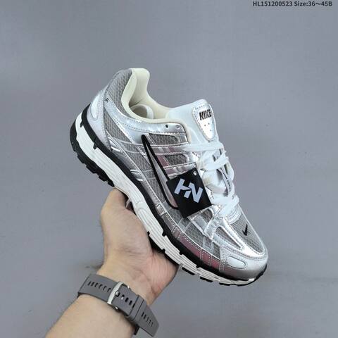 Nike P-6000 Grey Silver White Mint Cream EU 36-45 Running Shoe - Unisex (BS-60197)