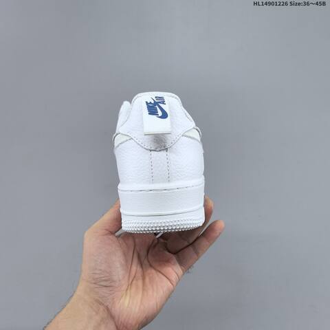 Nike Air Force 1 07 White Navy Blue EU 36-45 Sneaker - Unisex (BS-62439)