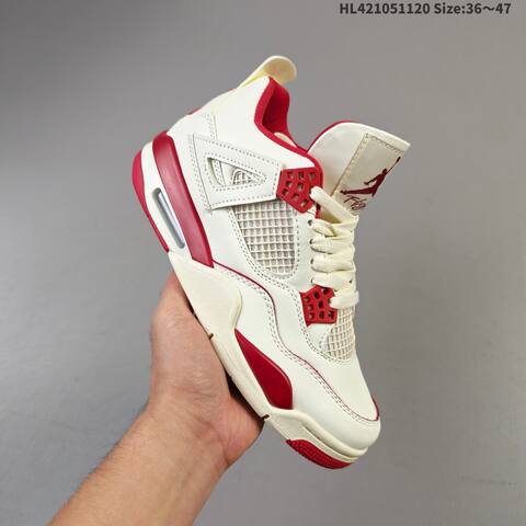 Air Jordan 4 Retro Sierra Red WMNS AIR JORDAN 4 Aj4 Lifestyle (BS-67765)