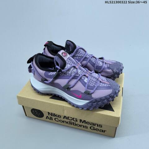 Nike ACG Mountain Fly Low GTX SE White Grey Black Orange Olive EU 36-45 Trail Shoe - Unisex (BS-61191)