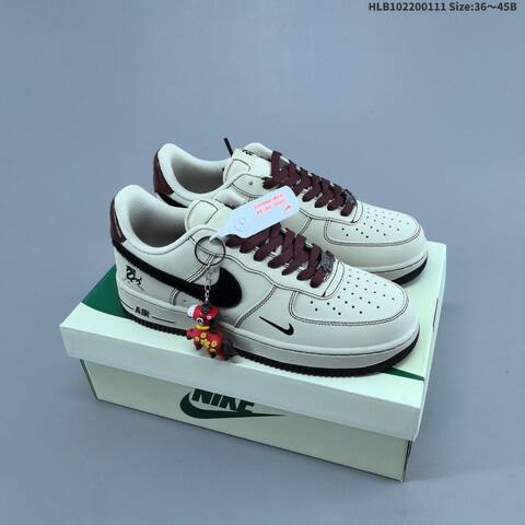 Nike Air Force 1 07 Low Off White Navy Red EU 36-45 Sneaker - Unisex (BS-62065)