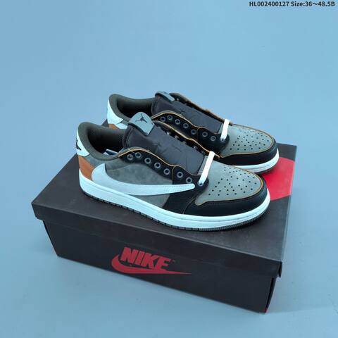 Travis Scott x Air Jordan 1 Low OG AIR JORDAN 1 Aj1 Lifestyle (BS-66803)