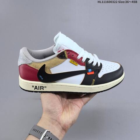 AIR JORDAN Travis Scott x Air Jordan 1 Reverse Mocha AJ1 1 TS Lifestyle (BS-66473)