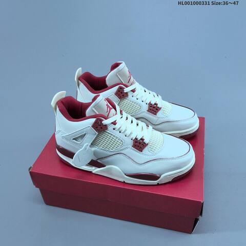 Air Jordan 4 Retro Sierra Red WMNS AIR JORDAN 4 Aj4 Lifestyle (BS-66379)