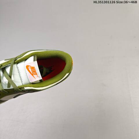 Nike Dunk Low Sail Olive Green Orange EU 36-46 Skate Shoe - Unisex (BS-63039)