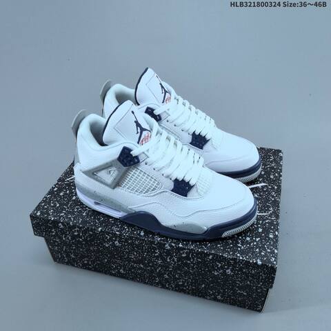 PU Air Nike Air Jordan 4 Retro OG Fire Red Lifestyle (BS-66446)