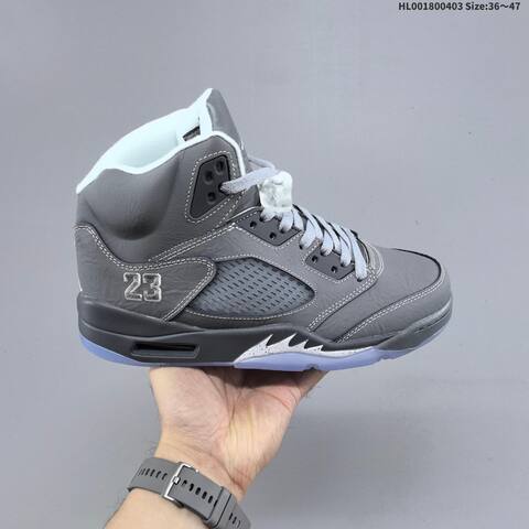 Air Jordan 5 Retro Wolf Grey Replica AIR JORDAN 5 Aj5 Lifestyle (BS-66333)