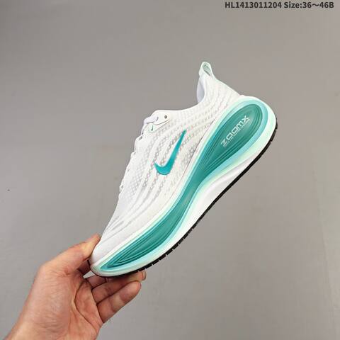 Nike Vomero Plus ReactX Air Zoom White Grey Black Teal EU 36-46 Running Shoe - Unisex (BS-62835)