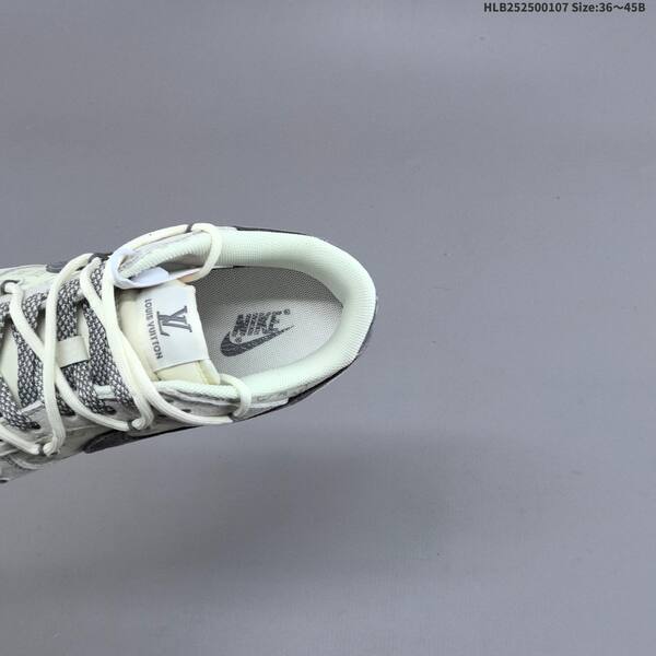 Nike SB Dunk Low Louis Vuitton Custom off white light gray dark gray EU 36-45 skate shoe