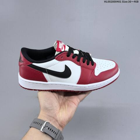Air Jordan 1 Low OG Black Muslin Varsity Red Replica AIR JORDAN 1 Aj1 Lifestyle (BS-66369)
