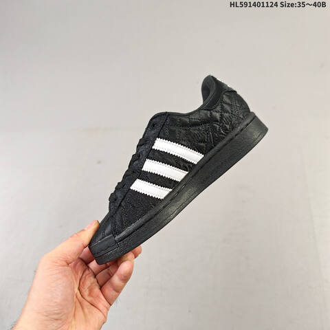 Adidas Caroline Hu x Adidas Originals Superstar W Black White EU 35-40 Skate Shoe - Unisex (BS-65468)