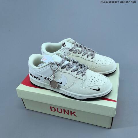 Nike SB Dunk Low Off White Black Yellow Brown Orange EU 36-45 Skate Shoe - Unisex (BS-61455)