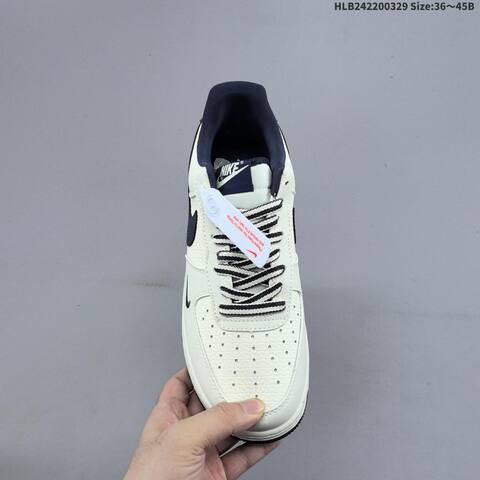 Nike Air Force 1 07 Low Sail Navy Blue White EU 36-45 Sneaker - Unisex (BS-61048)