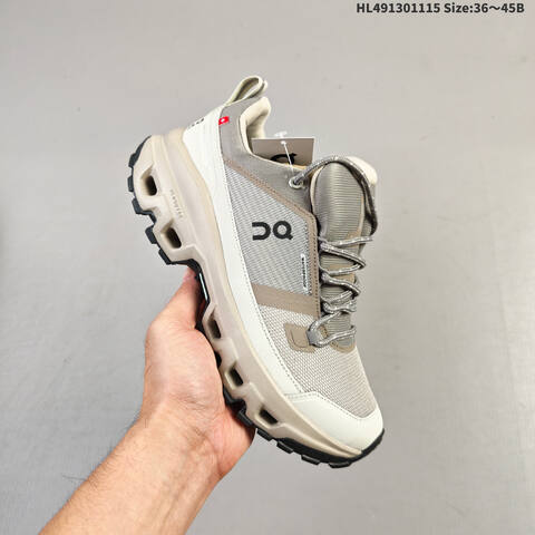 On Running Cloudrock Low WP Khaki Beige Off White Black EU 36-45 Trail Shoe Trail Running Sneakers - Unisex (BS-69813)