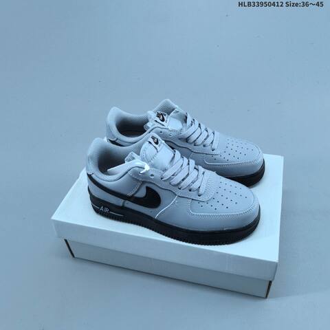 Nike Air Force 1 07 Grey Black White Gum EU 36-45 Sneaker - Unisex (BS-60800)
