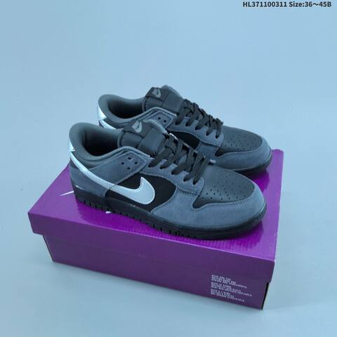 Nike SB Dunk Low White Black Purple Orange Beige EU 36-45 Skate Shoe - Unisex (BS-61380)