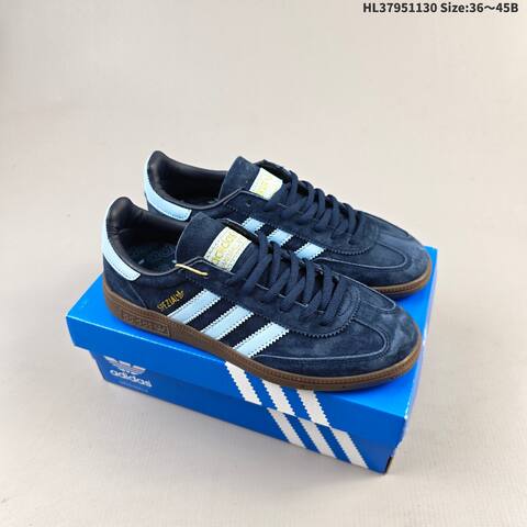 Adidas Handball Spezial Black Dark Grey Brown White Gum EU 36-45 Skate Shoe - Unisex (BS-65395)