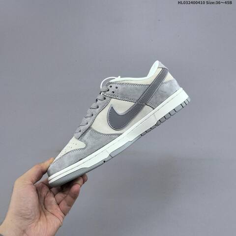Nike Dunk SB Low Light Grey Dark Grey Off White EU 36-45 Skate Shoe - Unisex (BS-60828)