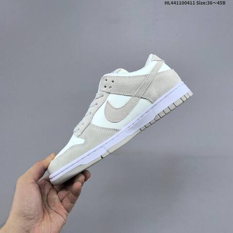 Nike Dunk Low SB Light Grey White EU 36-45 Skate Shoe - Unisex (BS-60814)