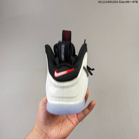 Nike Foamposite One Black Red White EU 40-47 Basketball Shoe - Men's (BS-62879)