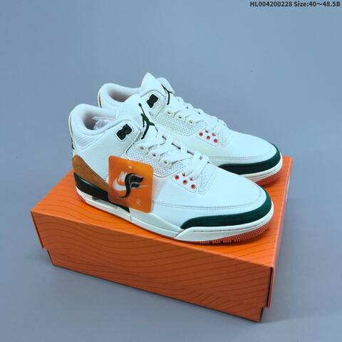 Solefly x Air Jordan 3 Retro Miami AIR JORDAN 3 Aj3 3 Solef Lifestyle (BS-66666)