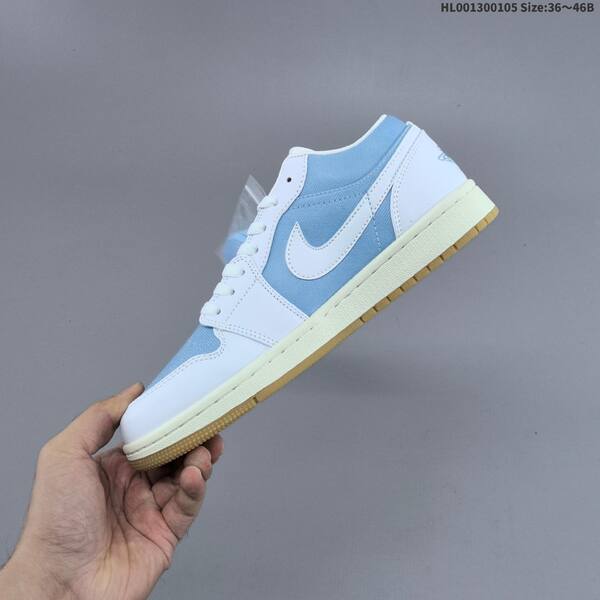 Jordan Air Jordan 1 Low Worn Blue / White / Light Blue 36~46B basketball