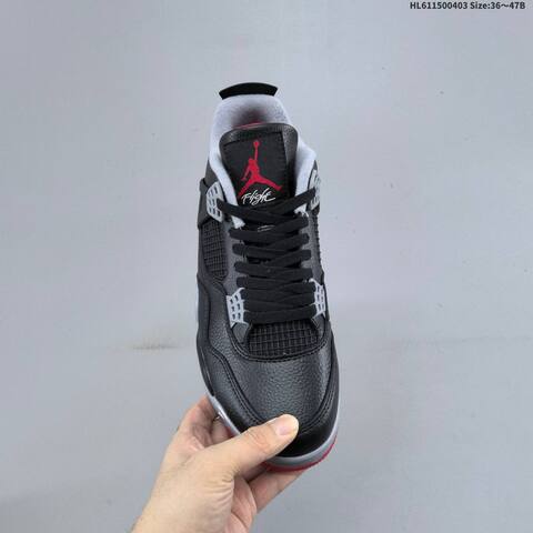 Air Jordan 4 Retro Bred Reimagined AIR JORDAN 4 Aj4 Lifestyle (BS-66346)