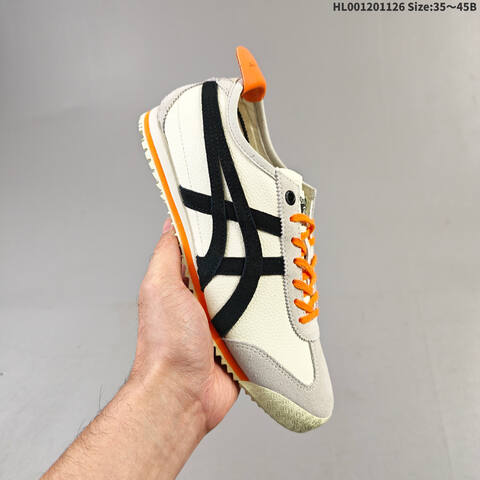 Onitsuka Tiger Mexico 66 SD Cream Black Orange 35-45 Sneaker Casual Sneakers - Unisex (BS-69224)