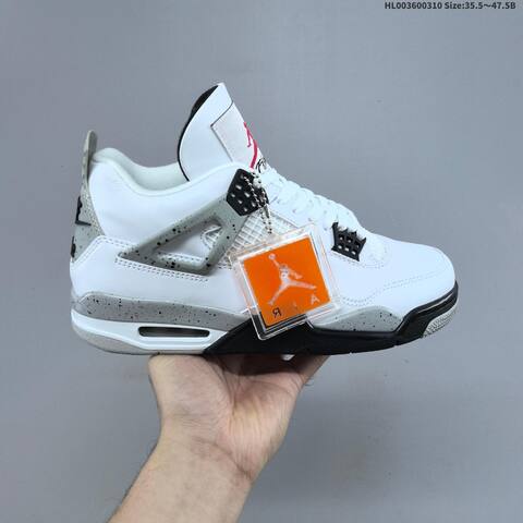 Air Jordan 4 Retro OG Cement AIR JORDAN 4 Aj4 Lifestyle (BS-66572)